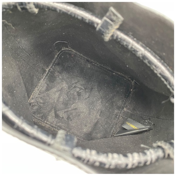 Rebecca Minkoff Embossed‎ Leather Mini Kate Bucket Bag in Black - Picture 13 of 15